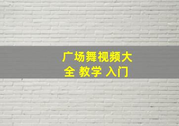 广场舞视频大全 教学 入门